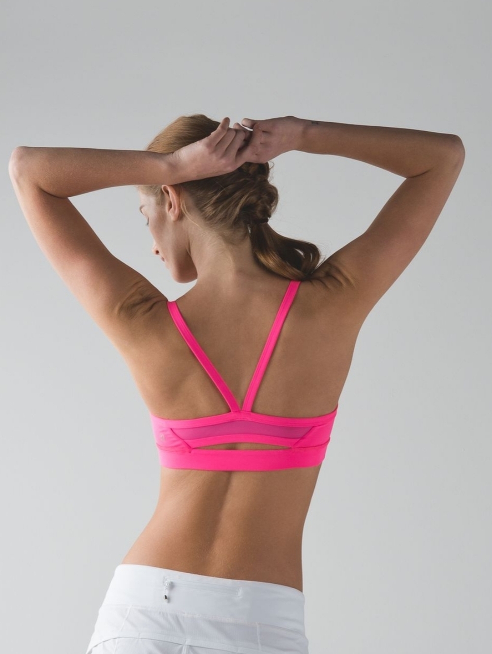 Lululemon Rise and Run Bra Neon Pink Size 2